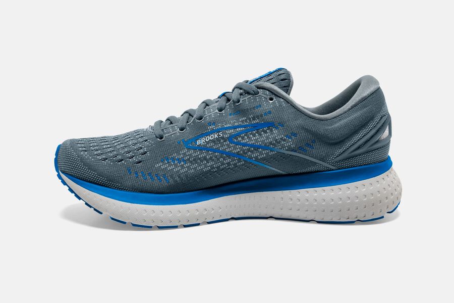 Brooks Glycerin 19 Road Running Shoes - Mens - Grey/Blue - IB2037614